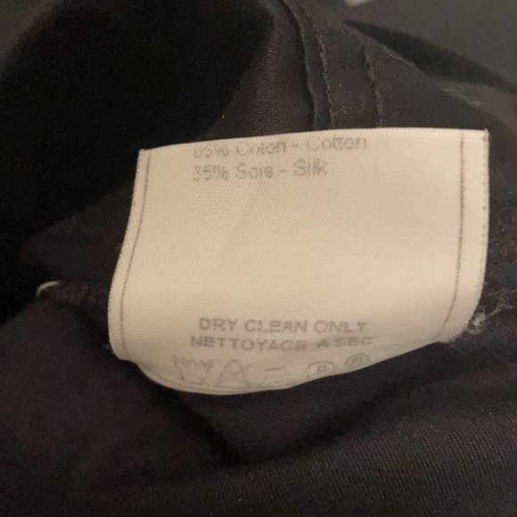 Vintage Christian Dior Boutique Paris Cotton/Silk High Waisted Black Pants - Picture 13 of 13